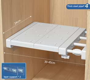 Wardrobe Cabinet Compartment Telescopic Storage Shelf