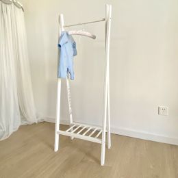 bedroomChildren's Solid Wood Hangers Household Drying Racks Floor-to-ceiling