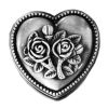 [Rose in Heart] Ring Box Alloys Jewelry Box Ring Display Box; 1.96 by 1.1''