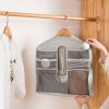 1pc Fabric Storage Bag; Wall Mounted Hanging Storage Bag; Student Dormitory Over Door Storage Organizer; Home Storage Organization