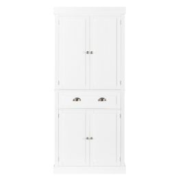 FCH Single Drawer Double Door Storage Cabinet White