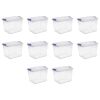 Sterilite 27 Qt. Latch Box Plastic, Stadium Blue, Set of 10