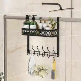 Door Hook Organizer, Towel Rack On Door, Umbrella On Door Hook,Hooks&Racks Black