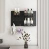 Metal Key Hooks with 3 Adjustable Baskets and 3 Hooks, Pegboards For Wall Organizer