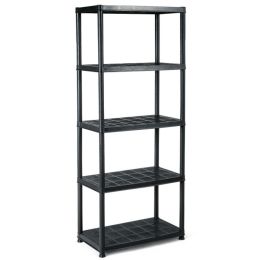 5-Tier Storage Shelving Freestanding Heavy Duty Rack in Small Space or Room Corner