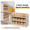 Kitchen Egg Holder Refrigerator Egg Stand Shelf Fresh Storage Box Eggs Display Rack Eggs Storage Container Fridge Organizer