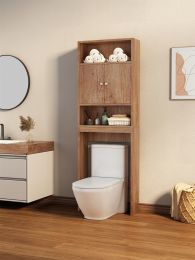 Home Bathroom Shelf Over-The-Toilet, Bathroom SpaceSaver, Bathroom, Tollilet storage cabinet, WOOD