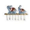 WILLART Handmade Elephant Design Metal Wall Hanging Antique7 Key Hooks Key Holder Coat Hanger for Home DÃ©cor Wall DÃ©cor (31.50 cm x 21.50 cm)