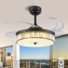 42"Crystal Ceiling Fans with Lights