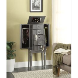 Tammy Jewelry Armoire in Silver 97168