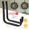 2Pcs Heavy Duty Garage Storage Hooks Hanger Wall Mount Utility Hooks for Ladders Bike Surfboard Kayak