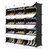 7 Tiers Portable Shoe Rack Organizer 48 Pairs Shelf Storage Cabinet for Heels