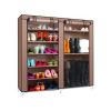 Double Rows Home Shoe Rack Shelf Storage Closet Organizer Cabinet