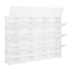 8-Tier Portable 64 Pair Shoe Rack Organizer 32 Grids Tower Shelf Storage Cabinet Stand Expandable for Heels, Boots, Slippers, White RT