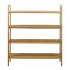 Oceanstar 4-Tier Bamboo Shoe Rack, Natural