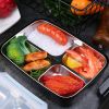 Lunch Box for Kids and Adults Bento Box Leakproof Lunch Containers with Removable Stainless-Steel Tray for School Work Outdoors Microwave Safe