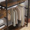 Independent wardrobe manager; clothes rack; multiple storage racksLarge Heavy Duty Clothing Storage Shelving Unit for Bedroom Laundry Room; Brown