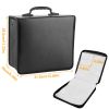 400 Discs CD Case CD DVD Storage Binder Sleeves Bag Portable Media Disk Wallet