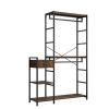 Independent wardrobe manager; clothes rack; multiple storage racksLarge Heavy Duty Clothing Storage Shelving Unit for Bedroom Laundry Room; Brown