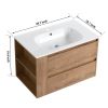 30' Wall Mounting Bathroom Vanity With Gel Sink(BVB05530IMO)