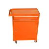 Detachable 4 Drawer Tool Chest with Bottom Cabinet and one Adjustable Shelf--Orange