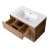 30' Wall Mounting Bathroom Vanity With Gel Sink(BVB05530IMO)