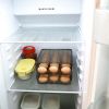 Egg Container Holder for Refrigerator Double Layer Egg Storage Box with Lid Automatic Rolling Egg Box Organizer Bin Tray Rack 36 Eggs