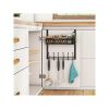 Door Hook Organizer, Towel Rack On Door, Umbrella On Door Hook,Hooks&Racks Black