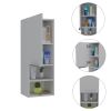 Mila Bathroom Cabinet; Two Internal Shelves; Two External Shelves; Single Door -White