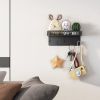 Key Hook Holder, Mail Manager And Kitchen Storage For Wall Decoration With 5 Key Hooks