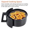 Air Fryer Baskets 8 inch Stackable Air Fry Crisper Basket 304 Stainless Steel Crisper Tray for Oven Air Fryer Accessory 3 Piece Round