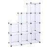 Cube Storage 9-Cube Closet Organizer Storage Shelves Cubes Organizer DIY Closet Cabinet white RT