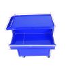 Detachable 4 Drawer Tool Chest with Bottom Cabinet and one Adjustable Shelf--Blue