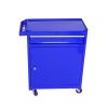 Detachable 4 Drawer Tool Chest with Bottom Cabinet and one Adjustable Shelf--Blue