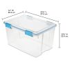 54Qt Gasket Box Plastic Blue Aquarium Set of 4 BPA-free Phthalate-free