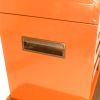 Detachable 4 Drawer Tool Chest with Bottom Cabinet and one Adjustable Shelf--Orange