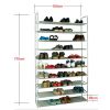 10 Layers Non-woven Fabrics & Steel 20Pair Shoe Capacity Rack 39.37x11.02x68.89'