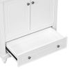 30" Bathroom Vanity with Sink;  Combo;  Cabinet with Doors and Drawer;  Solid Frame and MDF Board;  White