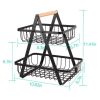 2 Tier Fruit Basket Countertop Fruit Vegetable Basket Bowl for Kitchen02