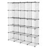 20 Cube Wire Metal Closet Organizer Bookcase Cabinet Wardrobe Storage Shelves