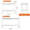 2-Tier Under Sink Organizer Retractable Kitchenware Rack Holders Space Saving Storage Shelf 22LBS Max Load