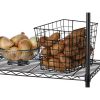 Dark Bronze 4-Tier Wire Shelving Unit (36"W x 54"H x 14"D)