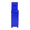 Detachable 4 Drawer Tool Chest with Bottom Cabinet and one Adjustable Shelf--Blue