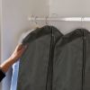 5Pcs 39" Garment Bags Hanging Suit Bags Covers Breathable with Full Zipper Transparent Window