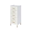 Myles Jewelry Armoire; White; Champagne &amp; Gold Finish AC01168