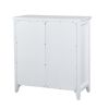 36 inch Accent Cabinet; Multipurpose Cabinet with 2 Open Doors ; white