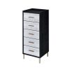 Myles Jewelry Armoire; Black; Silver &amp; Gold Finish AC01167