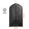 5Pcs 39" Garment Bags Hanging Suit Bags Covers Breathable with Full Zipper Transparent Window