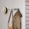 Wall Mount Coat Hook 15 Hooks Stainless Steel Clothes Hangers Rack Robe Hat Towels Hook Coat Rack Hook