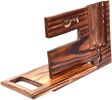 WILLART Wood Phone Docking Station| Ash Desk Organizer| Tablet Holder| Key Hooks| Coin Wallet Watch Stand Handmade |Pine Wood Antique Finish